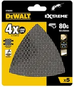 Materiały ścierne - DeWalt zestaw 5szt. trójkątnych siatek szlifierskich DELTA do drewna, PVC, granulacja 80, 93x93x93mm, [DTM3092-QZ] DTM3092-QZ - miniaturka - grafika 1