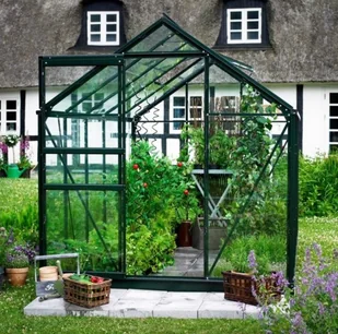 Halls szklarnia ogrodowa Popular 106 6,3 m2 1,93 x 3,19 m) zielona - Szklarnie ogrodowe - miniaturka - grafika 3