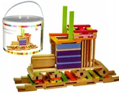 Klocki - PLAYME Drewniane Klocki Eco 150 elementów - miniaturka - grafika 1
