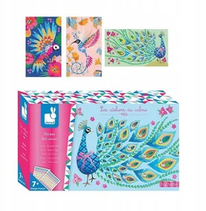 Janod zestaw artystyczny czarodziejskie cyrkonie piękne ptaki - Zabawki kreatywne - miniaturka - grafika 2