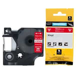 DYMO strefadrukarek.pl Taśma 1805422 winylowa 19mm x 5.5m czerwona biały nadruk - zamiennik | OSZCZĘDZAJ DO 80% - ZADZWOŃ! 730811399 PROMOCJA! RH-1805422 - Dodatki do drukarek i skanerów - miniaturka - grafika 4