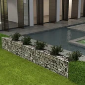 Ogrodzenia - vidaxl Kosz gabionowy - donica, stal, 330 x 30 50 cm - miniaturka - grafika 1