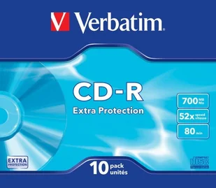 Verbatim CD-R [ Slim 10 | 700MB | 52x | DataLife ] (V43415) - Nośniki danych - miniaturka - grafika 2