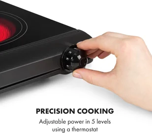 Płyta elektryczna Klarstein CP10-CookBuddy-BK - Płyty elektryczne - miniaturka - grafika 6