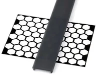 Akcesoria do oświetlenia - Lumines KLOSZ DOUBLE PMMA CZARNY DO PROFILU ALUMINIOWEGO - 2M KLOSZ_LL_D_PMMA_CZ2 - miniaturka - grafika 1