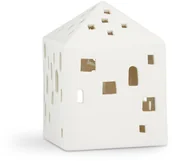 Oświetlenie świąteczne - Kähler Kähler URBANIA Świecznik Tealight - Domek Biały - Town House 691064 - miniaturka - grafika 1