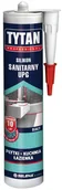 Silikony - Tytan Silikon SANITARNY UPG 280 ml Biały Płytki Kuchnia Łazienka - miniaturka - grafika 1