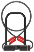 Zabezpieczenia do roweru - ZEFAL pompka na zamek pałąkowy + zapięcie do kabli K-traz U13 Cable Code, czarny ZL344 - miniaturka - grafika 1