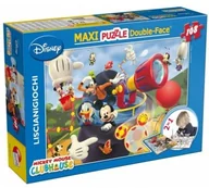 Puzzle - Lisciani Puzzle dwustronne Myszka Miki 108 - miniaturka - grafika 1