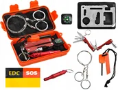 Zestawy survivalowe  - Zestaw Survivalowy do Przeżycia Karta Krzesiwo 7w1 - miniaturka - grafika 1