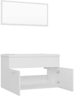 VidaXL Lumarko Zestaw mebli łazienkowych, biały, płyta wiórowa! 3071684 VidaXL - Meble łazienkowe - miniaturka - grafika 31