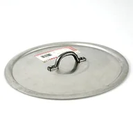 Pokrywki - Agnelli pentole agnelli płaska pokrywa, błyszczący, z uchwytem,   mereżką i, typ Ciężka, bltf mostka-aluminium, srebrny, szary, 16 cm FAMA2916 - miniaturka - grafika 1