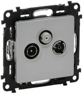 Rozgałęźniki - Legrand Legrand 753352 - Gniazdko elektryczne VALENA LIFE TV-RD-SAT aluminium - miniaturka - grafika 1