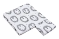 Otulacze - Otulacz bambusz jonami srebra, muślin+mała pielusz - miniaturka - grafika 1