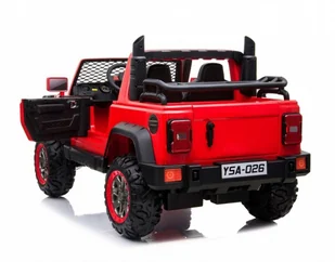 Super-Toys MEGA DZIP 4X4, MIĘKKIE KOŁA EVA, MIĘKKIE SIEDZENIE, PANEL, FULL OPCJA /YSA026 YSA-026-CZERWONY - Pojazdy elektryczne dla dzieci Super-Toys MEGA DZIP 4X4, MIĘKKIE KOŁA EVA, MIĘKKIE SIEDZENIE, PANEL, FULL OPCJA /YSA026 YSA-026-CZERWONY - Pojazdy elektryczne dla dzieci - miniaturka - grafika 3