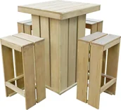Pozostałe meble ogrodowe - vidaXL 5 częściowy zestaw mebli ogrodowych impregnowana sosna FSC 43263 43263 - miniaturka - grafika 1
