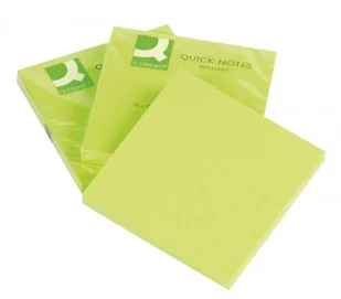 Q-CONNECT Bloczek samoprzylepny Brilliant 76x76mm zielony KF10515 - Notesy i bloczki - miniaturka - grafika 3