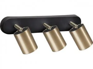 Nowodvorski Listwa Eye 8818 lampa oprawa sufitowa 3x35W GU10 czarna/mosiądz - Lampy sufitowe - miniaturka - grafika 2