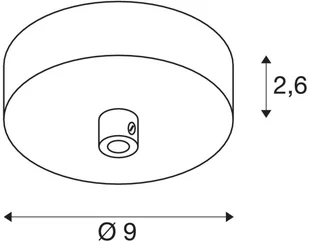 Spotline SLV FITU rozeta sufitowa czarna 1004744 - Lampy pozostałe - miniaturka - grafika 3