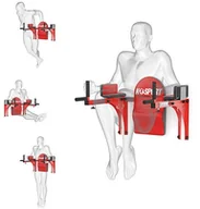 Poręcze i drążki do podciągania - K-SPORT Regulowane poręcze treningowe do ćwiczeń mięśni brzucha DIP KSSL015 - miniaturka - grafika 1
