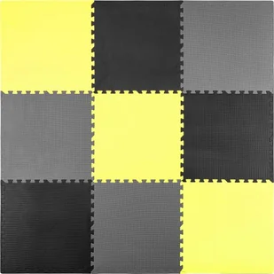 Ricokids Mata piankowa puzzle 180x180cm 9 szt. szaro żółta 7497 - Wyposażenie pokoiku dziecięcego - miniaturka - grafika 2