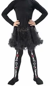 Rajstopy dziecięce - Smiffys smiffys, rajstopy dziecięce unisex dzień Zmarłych, One Size, czarny, 48159 48159 - miniaturka - grafika 1