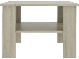 vidaXL Stolik kawowy, dąb sonoma, 60x60x42 cm, płyta wiórowa - Ławy i stoliki kawowe - miniaturka - grafika 4