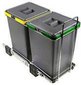 Kosze na śmieci - FENIKS Elle Tipi pf01 34 A2 z pedałem segregacja śmieci, wysuwany na Base PF01 34A2 - miniaturka - grafika 1