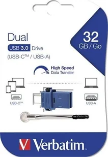 Verbatim 16 GB Dual USB Drive  USB-C/USB 3.0 32GB 181748 - Huby USB - miniaturka - grafika 2