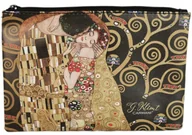 Kosmetyczki, organizery i kuferki - Kosmetyczka kosmetyki Gustav Klimt pocałunek - miniaturka - grafika 1