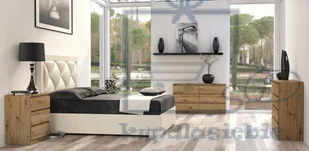 DUŻA KOMODA MALWA M6 140CM 6 SZUFLAD DĄB ARTISAN - Komody - miniaturka - grafika 3