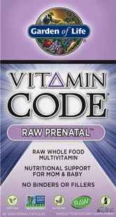 GARDEN OF LIFE Vitamin Code RAW Prenatal - 90 kapsułek - Witaminy i minerały dla sportowców GARDEN OF LIFE Vitamin Code RAW Prenatal - 90 kapsułek - Witaminy i minerały dla sportowców - miniaturka - grafika 1