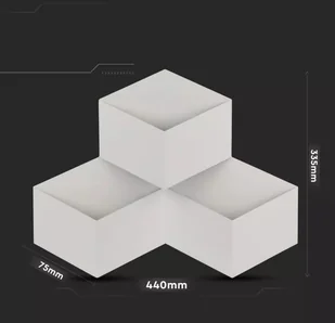 v-tac Kinkiet Ścienny V-TAC 9W LED Biały VT-709 3000K 990lm - Lampy ścienne - miniaturka - grafika 12