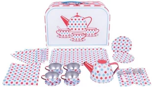 Bigjigs WALIZKA W KROPECZKI serwis do herbaty BJ632 - Lalki dla dziewczynek - miniaturka - grafika 2