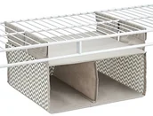 Meble modułowe i akcesoria - InterDesign 04041EU Chevron zawieszany, miękki organizer z 2 przegrodami, kolor naturalny brązowoszary (taupe, naturfarben) 04051 - miniaturka - grafika 1