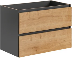 Comad MONAKO GREY OAK 821 Szafka podumywalkowa 2S 80cm - Szafki łazienkowe - miniaturka - grafika 2