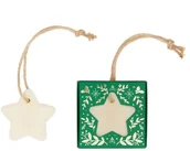 Pozostałe akcesoria świąteczne - Castelbel Gwiazdka mydełko na sznurku Castelbel - zielone - 80g C9-1228 - miniaturka - grafika 1