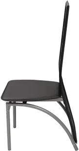 vidaXL Krzesła do jadalni ze sztucznej skóry, czarne 4 szt. - Krzesła - miniaturka - grafika 4