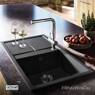 Elleci Zlew UNICO 300 dove grey K93) KERATEK LKU30093) - Zlewozmywaki - miniaturka - grafika 3