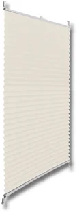 vidaXL Roleta plisowana, kremowa (50x150cm) - Rolety - miniaturka - grafika 2