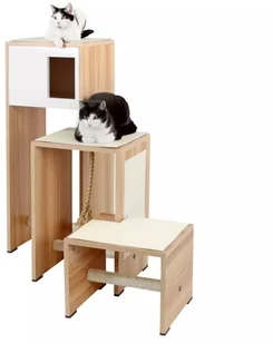 Kerbl Koci mebel do drapania Ambiente, białe, 100 cm, 81521 81521 - Drapaki dla kotów - miniaturka - grafika 2