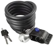 Akcesoria rowerowe - M-Wave S 12.18 zamek rowerowy spiralny, czarna, One Size 233817 - miniaturka - grafika 1