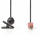 Kable - Nedis MICCJ100BK mikrofon przewodowy, wtykany, 3,5 mm, czarny - miniaturka - grafika 1