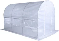 Szklarnie ogrodowe - Home&Garden tunel foliowy 200x350 cm 7 m2) biały (463892) - miniaturka - grafika 1