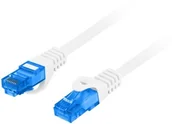 Patchcordy - Lanberg Patchcord KAT.6A S/FTP LSZH CCA 1.5M biały fluke passed PCF6A-10CC-0150-W - miniaturka - grafika 1