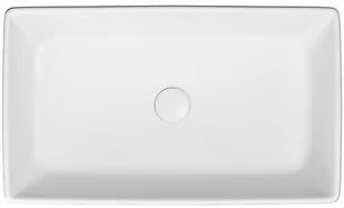 Cersanit Umywalka nablatowa CITY 60 prostokątna z ceramicznym korkiem K35-047 k35-047 - Umywalki - miniaturka - grafika 3