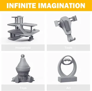 ERYONE ERYONE PLA Filament for 3D Printer 1.75mm Tolerance 0.03mm 1kg (2.2LBS)/Spool - Gray 795734EUDF - Filamenty i akcesoria do drukarek 3D ERYONE ERYONE PLA Filament for 3D Printer 1.75mm Tolerance 0.03mm 1kg (2.2LBS)/Spool - Gray 795734EUDF - Filamenty i akcesoria do drukarek 3D - miniaturka - grafika 5