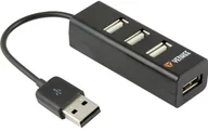 Huby USB - HUB USB Yenkee YHB 4001BK Hub 4 x USB 2.0 Czarny YENKEE 45007826 - miniaturka - grafika 1