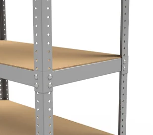 Marbo Regały Regał magazynowy Hard II 220x120x50 5P 2500 kg hard_220x120x50x5 - Szafy i regały magazynowe - miniaturka - grafika 6