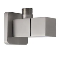 Zawory i kraniki - Kerra Zawór kątowy 1/2 3/8 nikiel szczotkowany KWADRAT 1/2 3/8 ZKSS - miniaturka - grafika 1